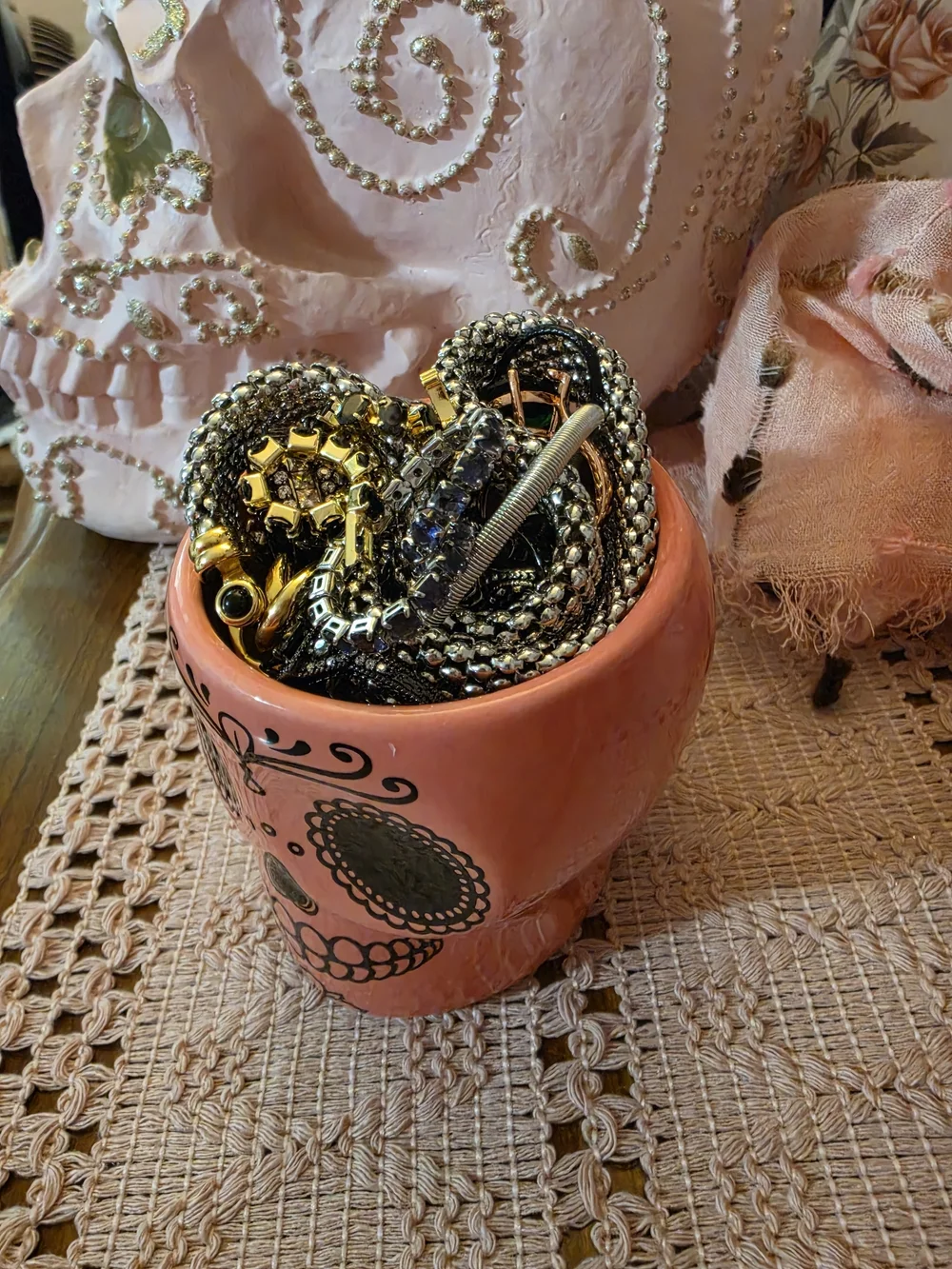 Mixed Mystery Jewelry Gothic Halloween Inspo Rings Bracelets Earrings Necklaces